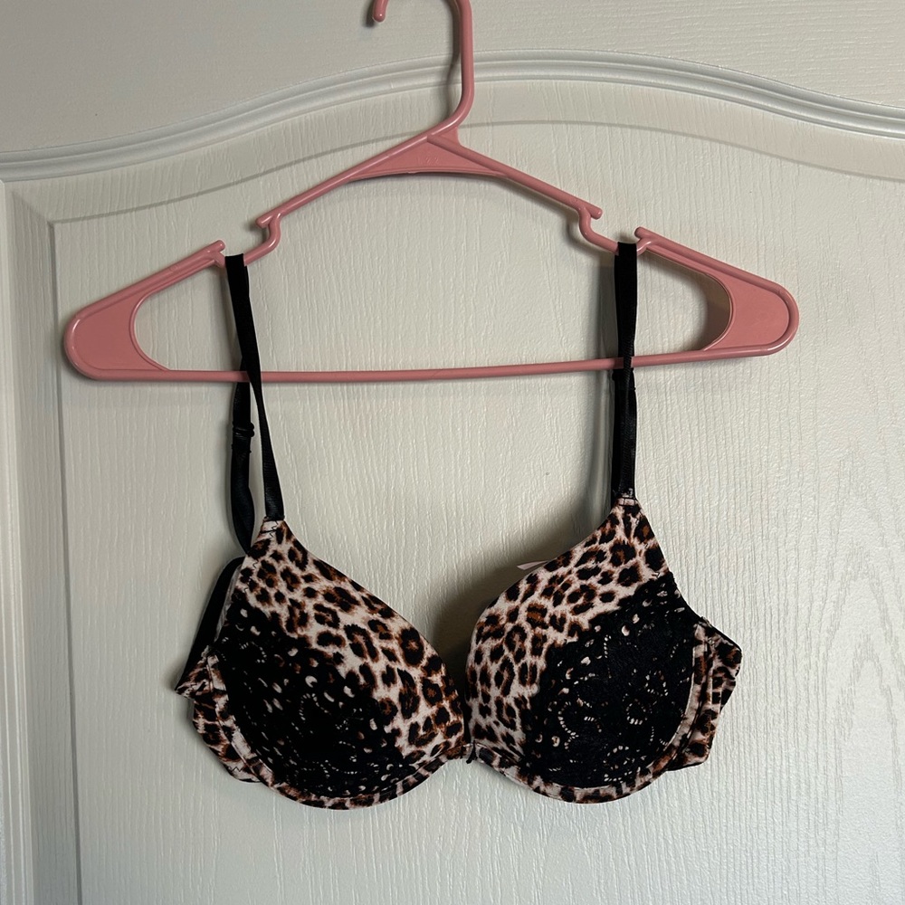 leopard print bra